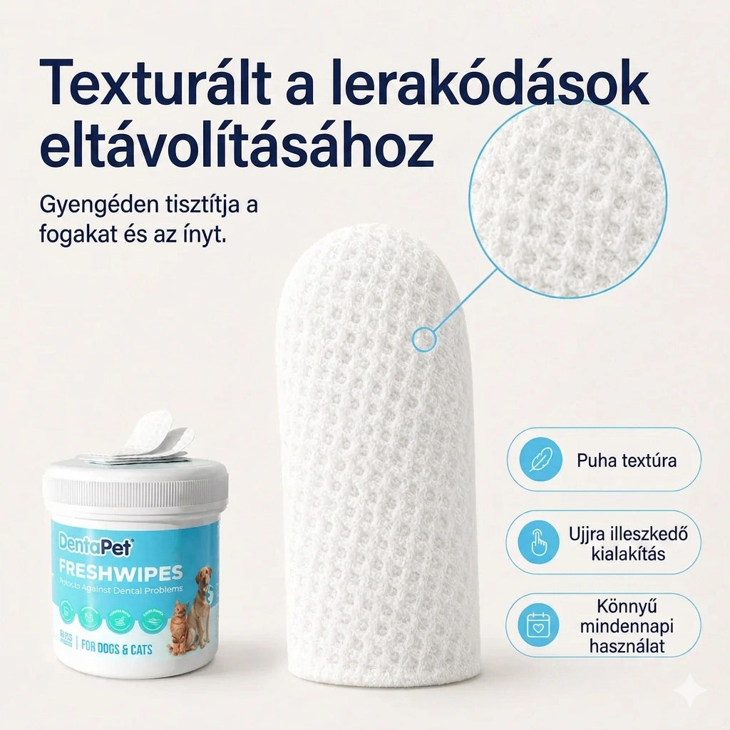 DentaPet - Fogtisztító Ujjkendő