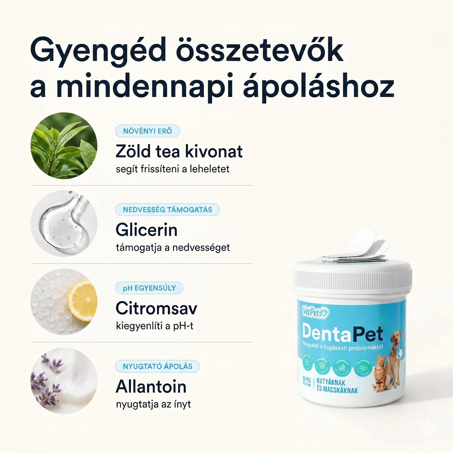 DentaPet - Fogtisztító Ujjkendő